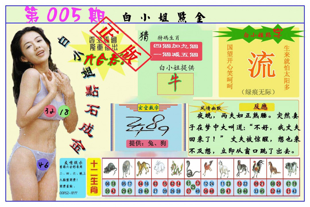 005期白小姐点金[图]