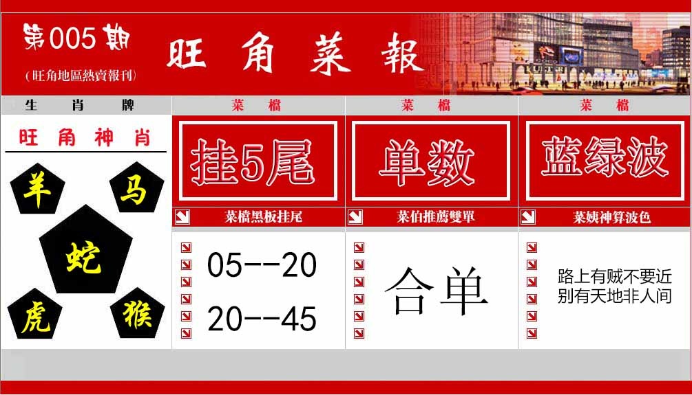 005期旺角菜报[图]