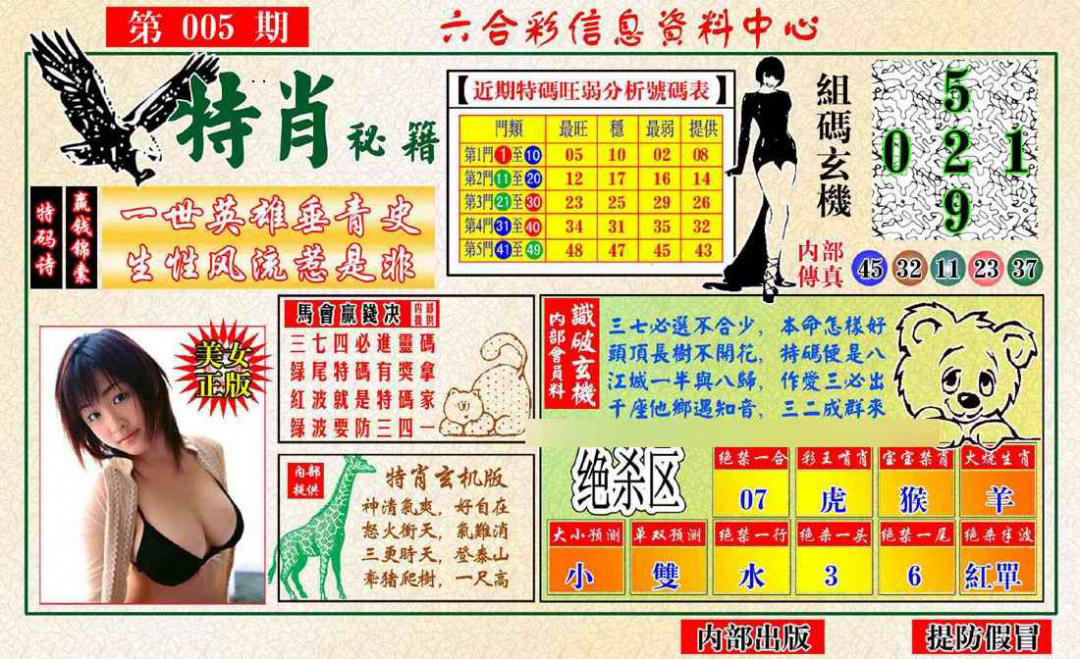 005期特肖秘籍[图]