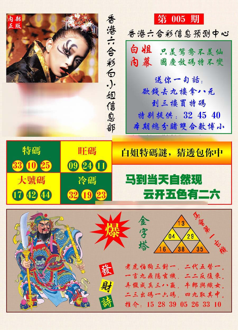 005期港彩内幕报[图]