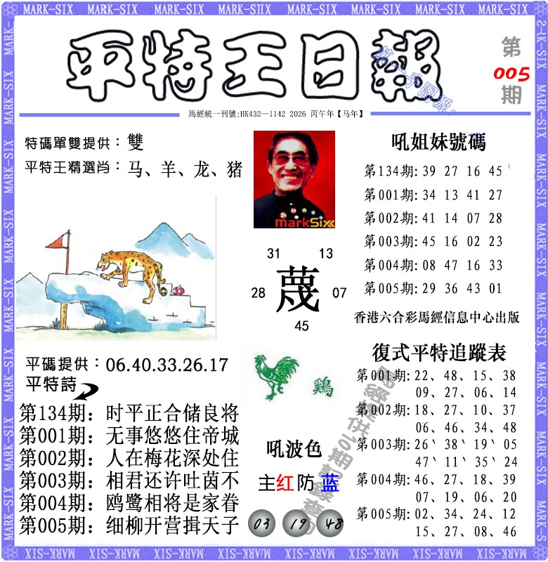 005期平特王日报（荐）[图]