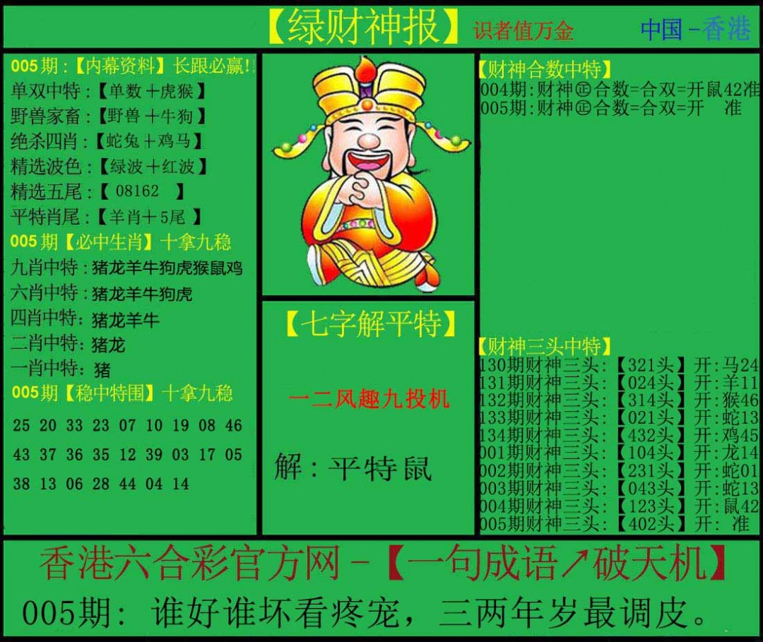 005期绿财神[图]