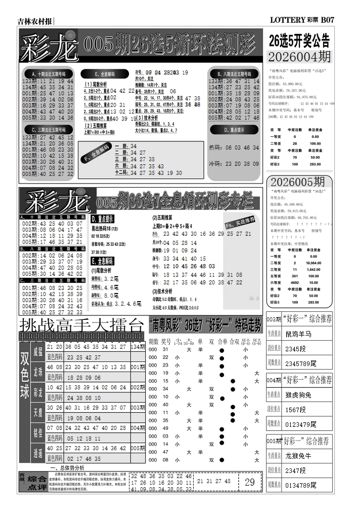 005期七星彩图(高清)D[图]